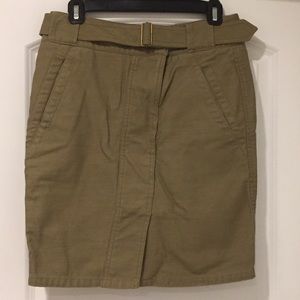 Ann Taylor Loft khaki knee length skirt